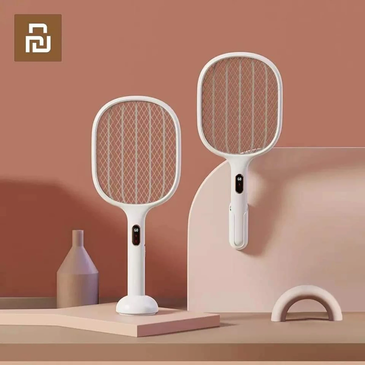 Xiaomi Youpin Qualitell S1 Digital Display Electronic Rechargeable 2 in 1 Mosquito Swatter