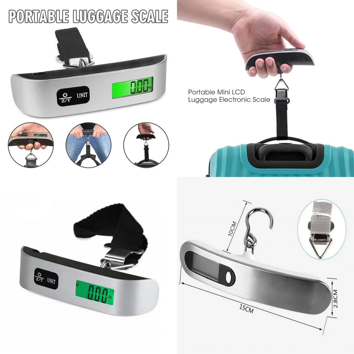 Digital Luggage Scale 50kg/10g LCD Electronic Scale