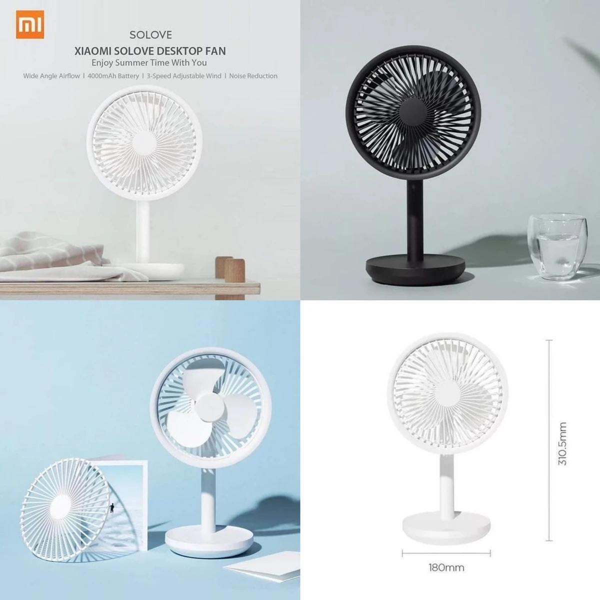 Xiaomi SOLOVE F5 Mini Rechargeable Desktop Stand Fan