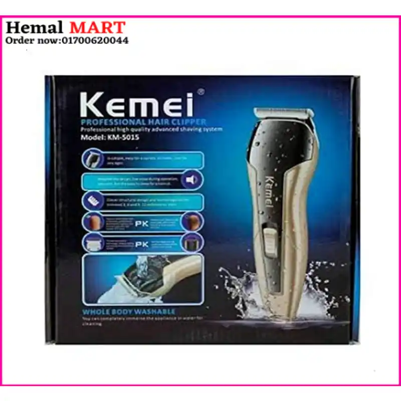 Kemei KM-5015 Washable Professional Hair Trimmer