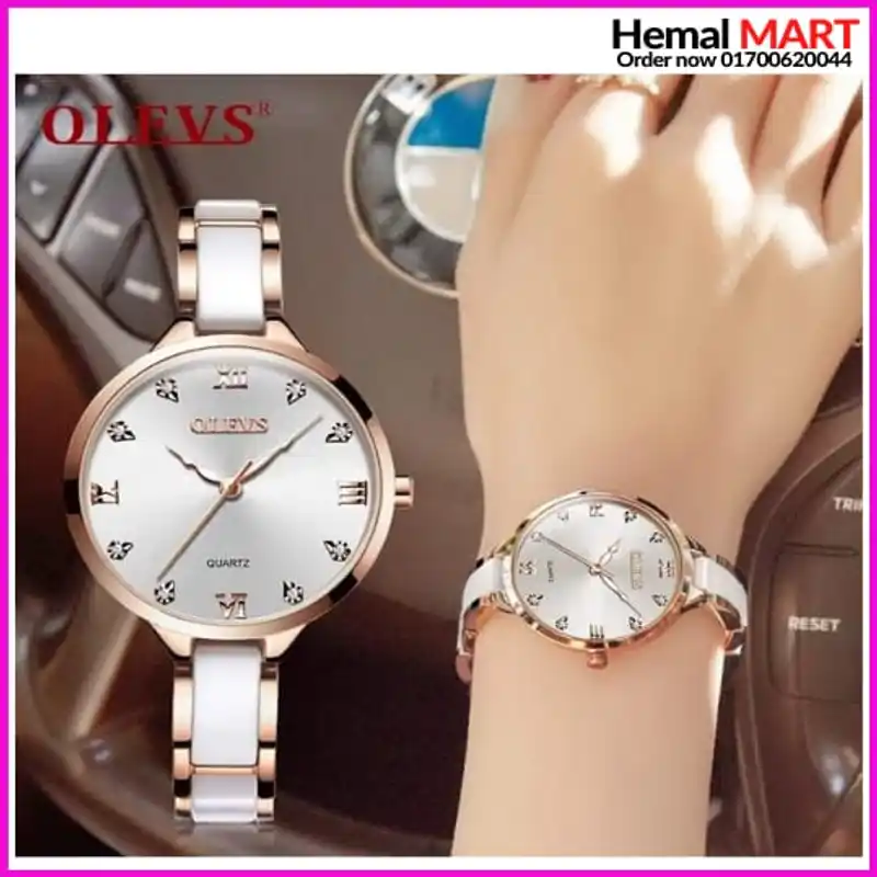 Olevs Watch Men Fashion Sports Quartz Full Steel Gold Business Mens Watches