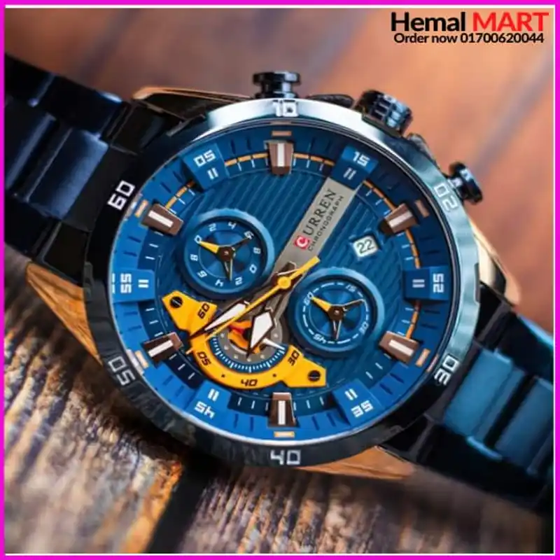 curren Watch Men Fashion Sports Quartz Full Steel Gold Business Mens Watches