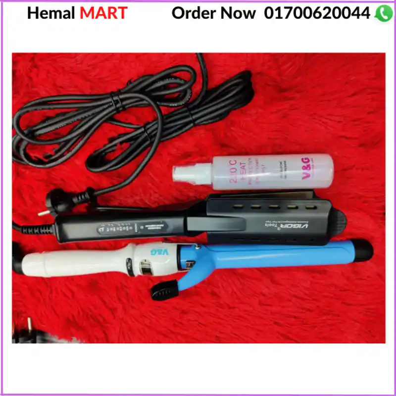 HAIR STRAIGHTENER,HAIR CURLER COMBO