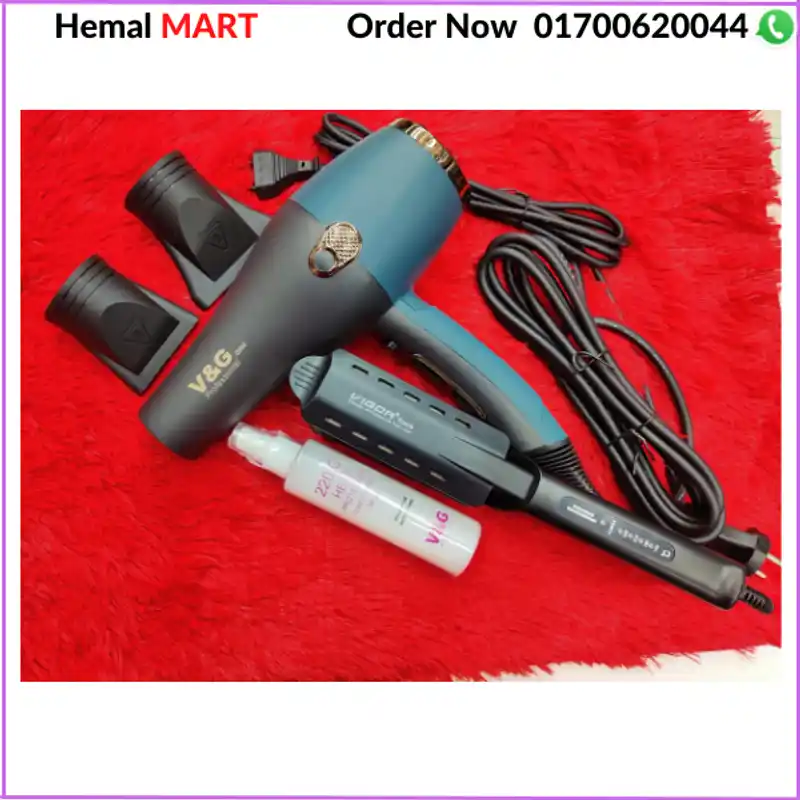 HAIR STRAIGHTENER, HAIR DRYER  COMBO