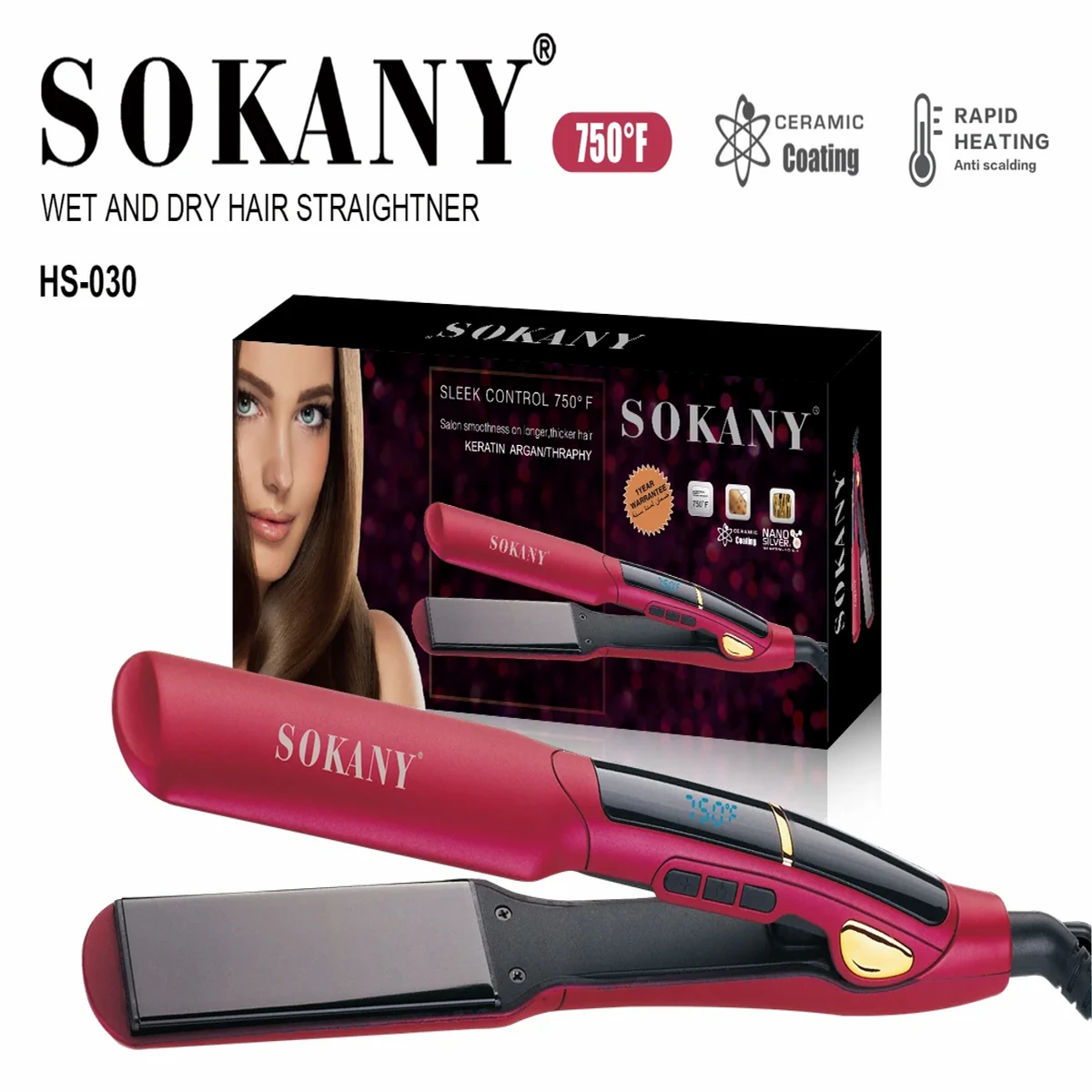 SOKANY HS-030 Hair Straightener
