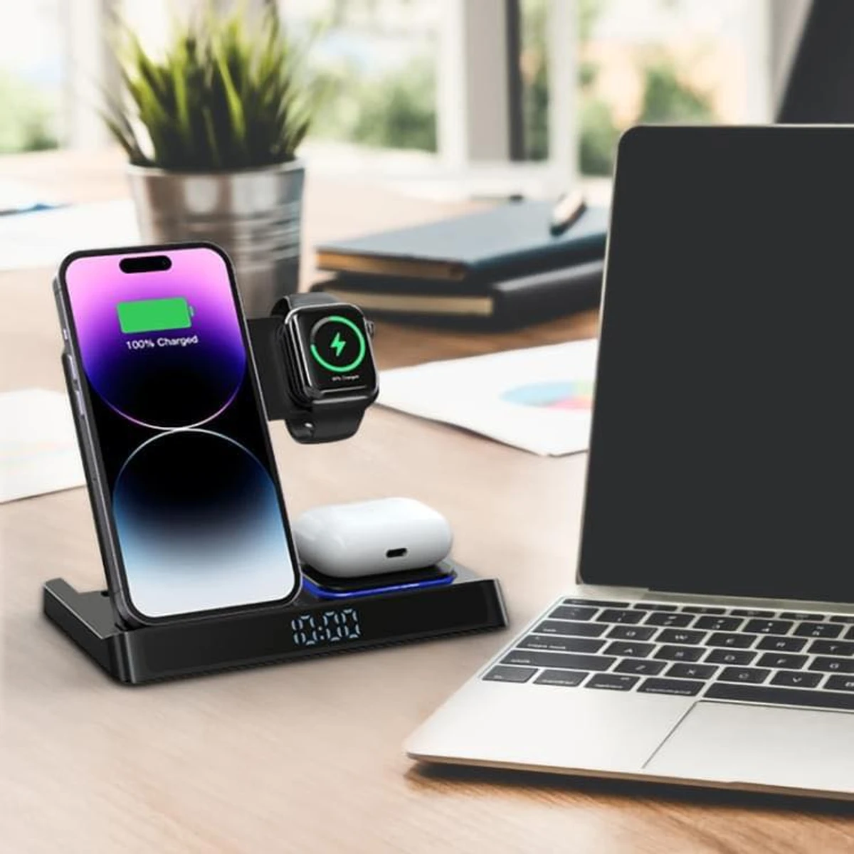 Wiwu 5 in 1 power air wireless charger